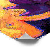 Girl Pianist über Bühne Poster (Ecke)