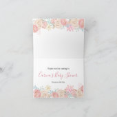 Girl Pinguin Winter Snowflake Danke Karte (Innenseite)