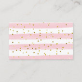 Girl Pinguin Winter Snowflake Diaper Raffle Begleitkarte (Rückseite)