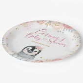 Girl Pinguin Winter Snowflake Paper Teller (Schrägansicht)