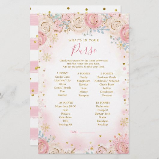 Girl Pinguin Winterschneeflocke Was in deiner Tasc (Vorne/Hinten)