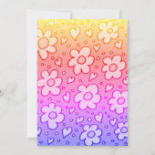 Girl Pink Babydusche Einladung (Rückseite)