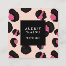 Girl Pink Back Blush Leopard Druck