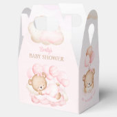 Girl pink Bear Baby Dusche Box Geschenkschachtel (Geöffnet)