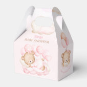 Girl pink Bear Baby Dusche Box Geschenkschachtel (Vorderseite)