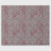 Girl Pink Black Leopard Print Geschenkpapier (Flach)