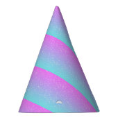 Girl Pink Blue Rainbow Stars Sparkle Glitzer Partyhütchen (Rechts)