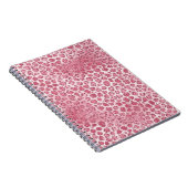 Girl Pink Blush Glitzer Leopard Print Notizblock (Rechte Seite)