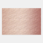 Girl Pink Blush Gold Ombre Leopard Print Geschenkpapier Set (Vorderseite 3)