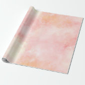 Girl Pink Blush Peach Geschenkpapier (Ungerollt)