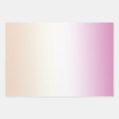 Girl Pink Blush Peach Glam Leopard Print Gefärbte  Geschenkpapier Set (Vorderseite 2)