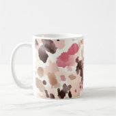 Girl Pink Brown Cream Leopard Animal Print Kaffeetasse (Links)