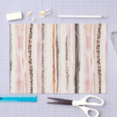 Girl Pink Brown Leopard Print Birthday Seidenpapier (Handwerk)