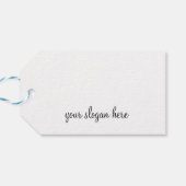 Girl Pink Brown Watercolor Eye Makeup Artist Geschenkanhänger (Rückseite Horizontal)