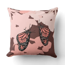 Girl Pink Butterfly Pair - Kissen