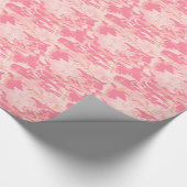 Girl Pink Camouflage Muster Custom Geschenkpapier (Ecke)