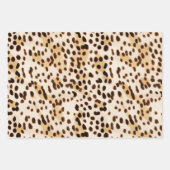 Girl Pink Cream Leopard Print Geschenkpapier Set (Vorderseite 2)