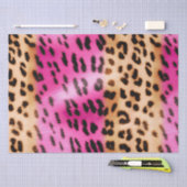 Girl Pink Cream Leopard Print Seidenpapier (Handwerk)