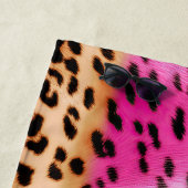 Girl Pink Cream Leopard Print Strandtuch (Beispiel)