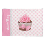 Girl-Pink-Cupcake-Kissen Kissenbezug (Rückseite)