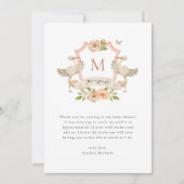 Girl Pink Danke-Card Dankeskarte (Vorderseite)