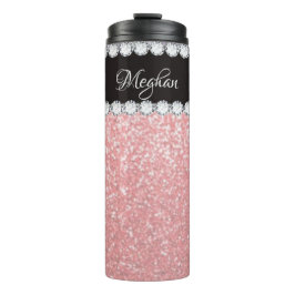 Girl Pink Diamond Personalisierte Thermaltumbler Thermosbecher