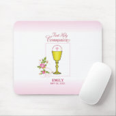 Girl Pink Erste heilige Kommunion, Chalice, Gastge Mousepad (Mit Mouse)