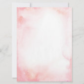 Girl Pink Farm Baby Dusche Einladung (Rückseite)