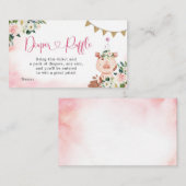 Girl Pink Farm Babydusche Windelwindeln Umschließu Begleitkarte (Vorne/Hinten)