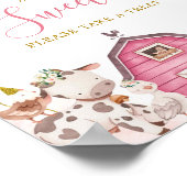 Girl Pink Farm Bitte nehmen Sie Leckerei Poster (Ecke)