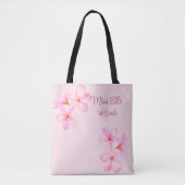 Girl Pink Floral Custom Tasche (Vorderseite)