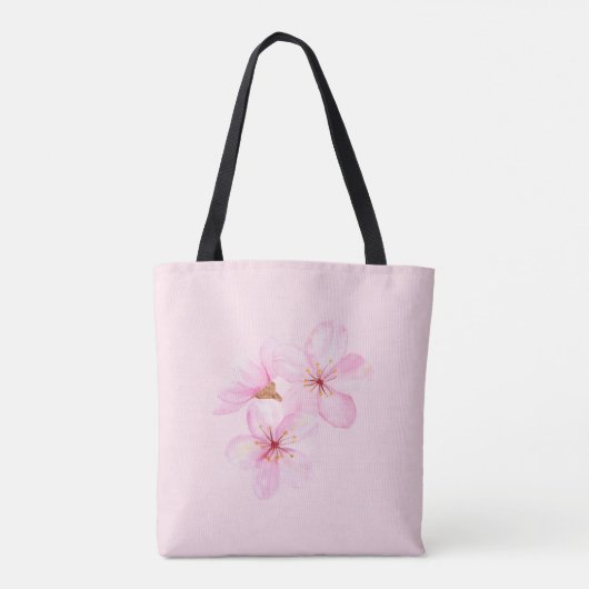 Girl Pink Floral Custom Tasche (Rückseite)