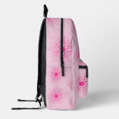 Girl Pink Floral feminine Trendy Boho Bedruckter Rucksack (Links)