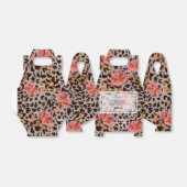 Girl Pink Floral Leopard Print Geschenkschachtel (Ungefaltet)