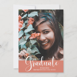 Girl Pink Foto Abschluss Foto Party Ankündigung