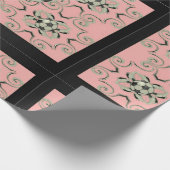 Girl-Pink-Fußball-Umschlagpapier - Design 1 Geschenkpapier (Ecke)