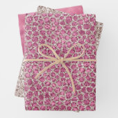 Girl Pink Glitzer Leopard Print Geschenkpapier Set (Beispiel)