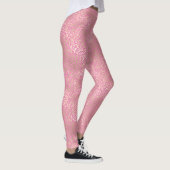 Girl Pink Gold Glam Leopard Print Leggings (Rechts)