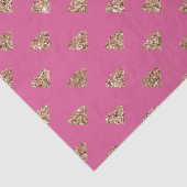 Girl Pink Gold Glitzer Jewel Diamonds Seidenpapier (Detail)