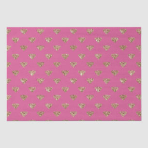 Girl Pink Gold Glitzer Jewel Diamonds Seidenpapier