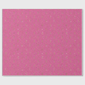 Girl Pink Gold Glitzer Rose Geschenkpapier (Flach)
