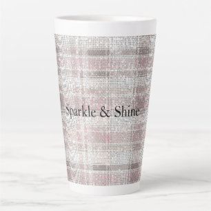Girl Pink Kariert Stripes Sparkor Milchtasse