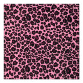 Girl Pink Leopard Cheetah Print Fotodruck (Vorne)