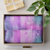 Girl Pink Lila Aqua Glitzy Meerjungfrau Streifen Seidenpapier (Geschenk)