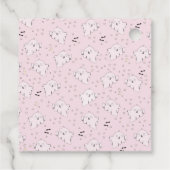 Girl Pink Niedlich Ghosts Kinderspielplatz Geschenkanhänger (Rückseite)