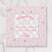 Girl Pink Niedlich Ghosts Kinderspielplatz Geschenkanhänger (Vorderseite)