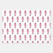 Girl Pink Nutcracker Weihnachtsfeiertage Geschenkpapier Set (Vorderseite 3)