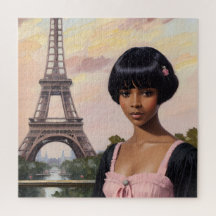 Girl Pink Pariser Schwarzer Girl