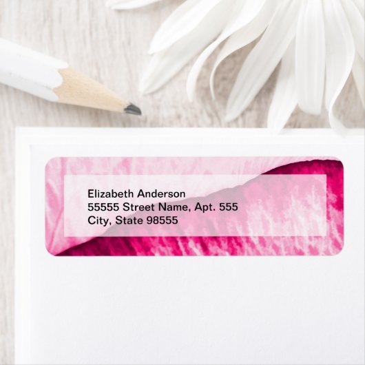 Girl Pink Rose Abstrakt mit Namen (Insitu)