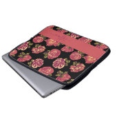 Girl Pink Roses in Bloom Laptop Schläfchen Laptopschutzhülle (Vorne Knopf)
